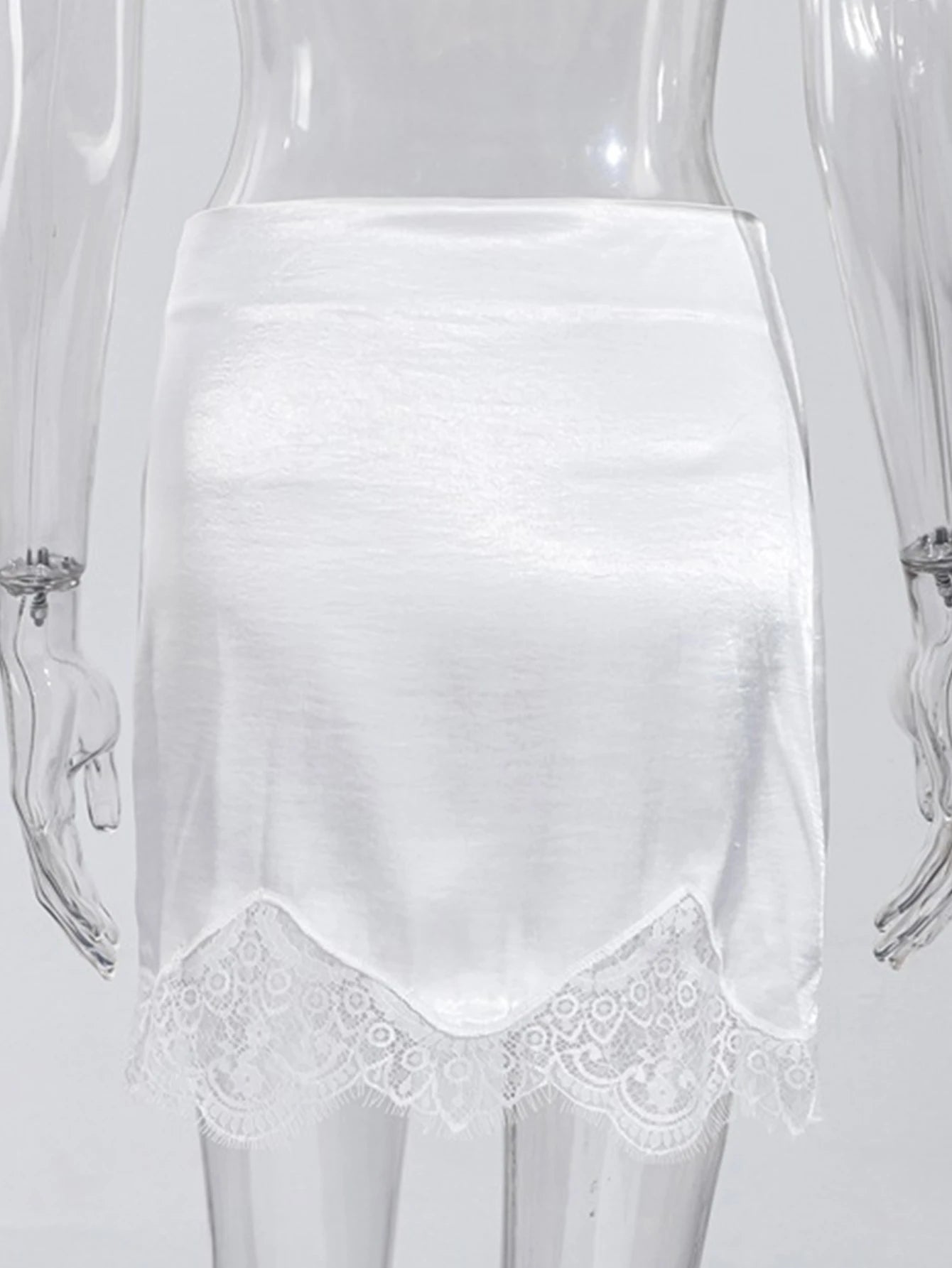 Lisette Lace High-Waist Pencil Mini Skirt One-piece
