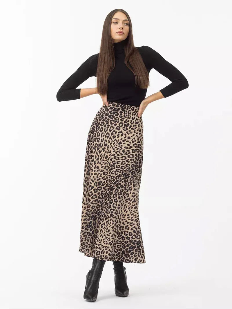 Ottilie Satin Midi Skirt One-piece