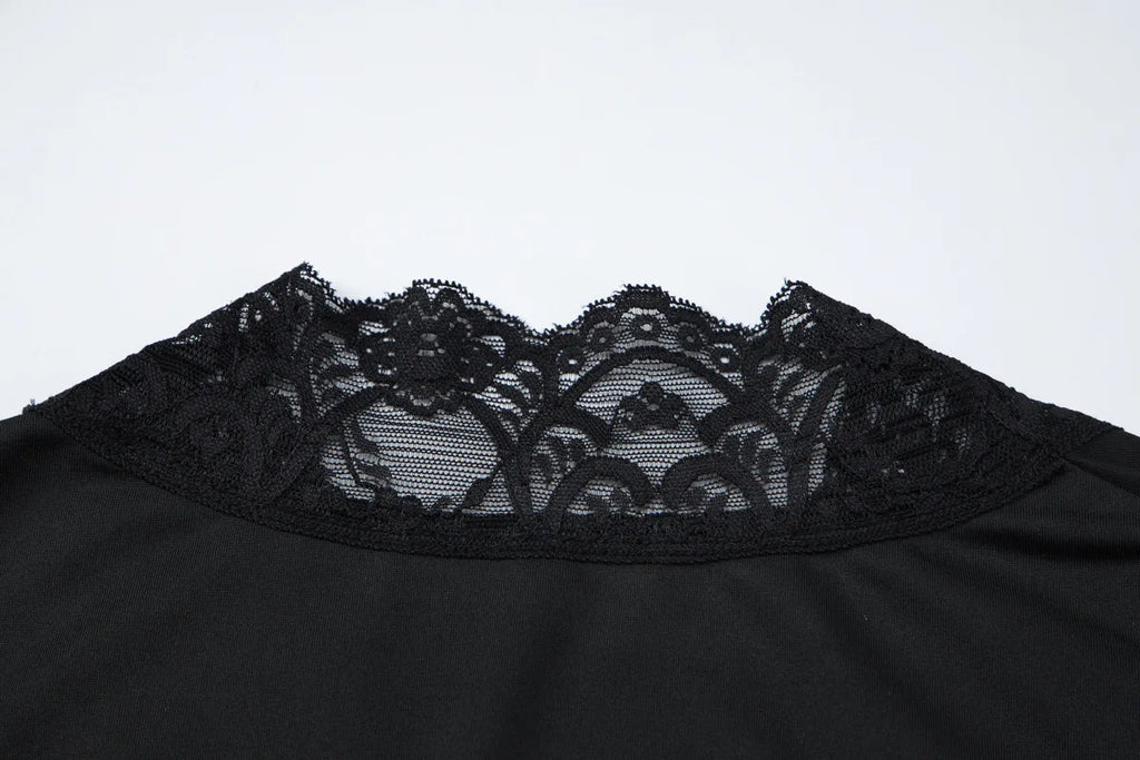 Mirelle Lace Button Crop Top One-piece