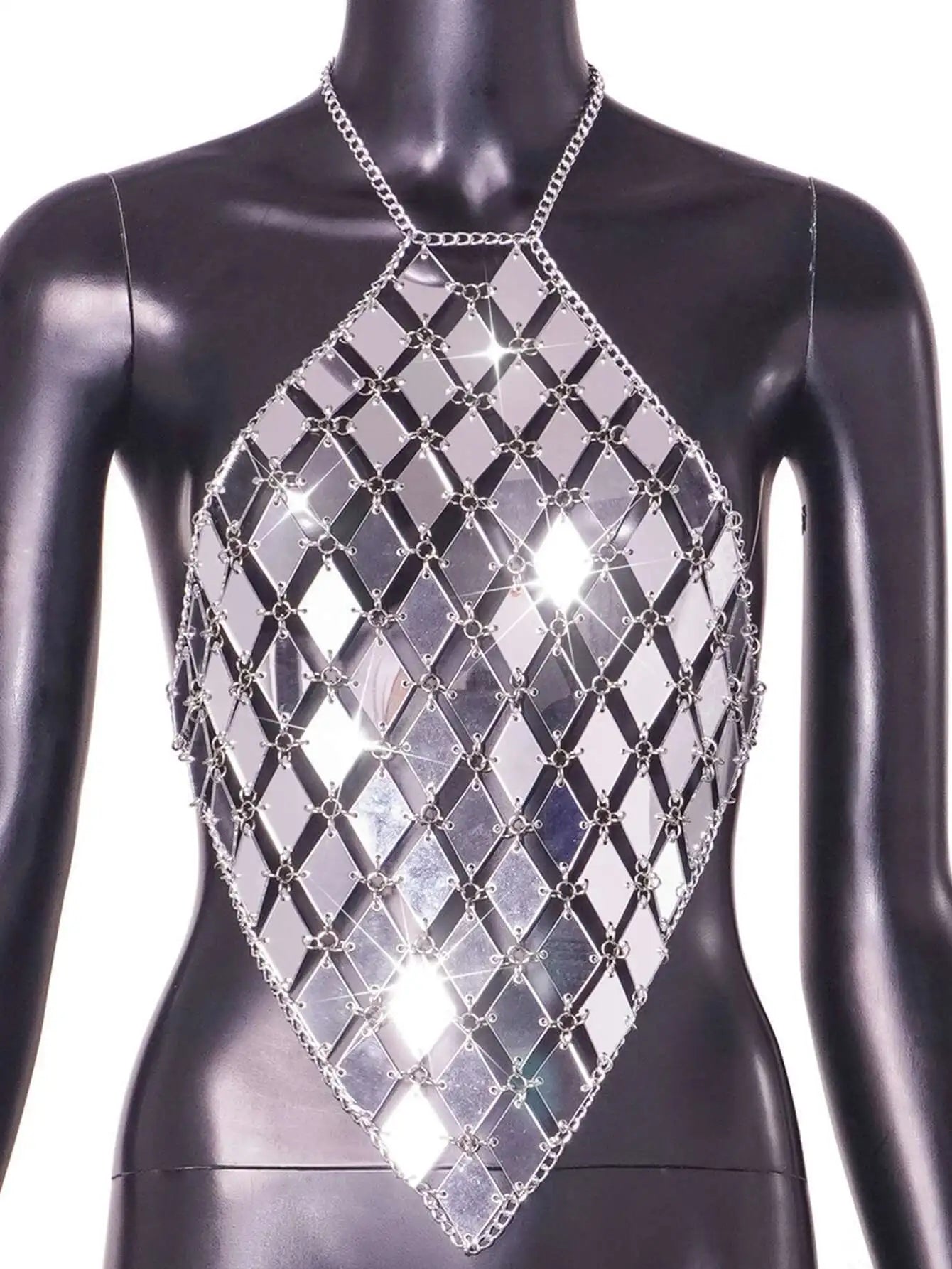 Celeste Mirror Mosaic Festival Top One-piece
