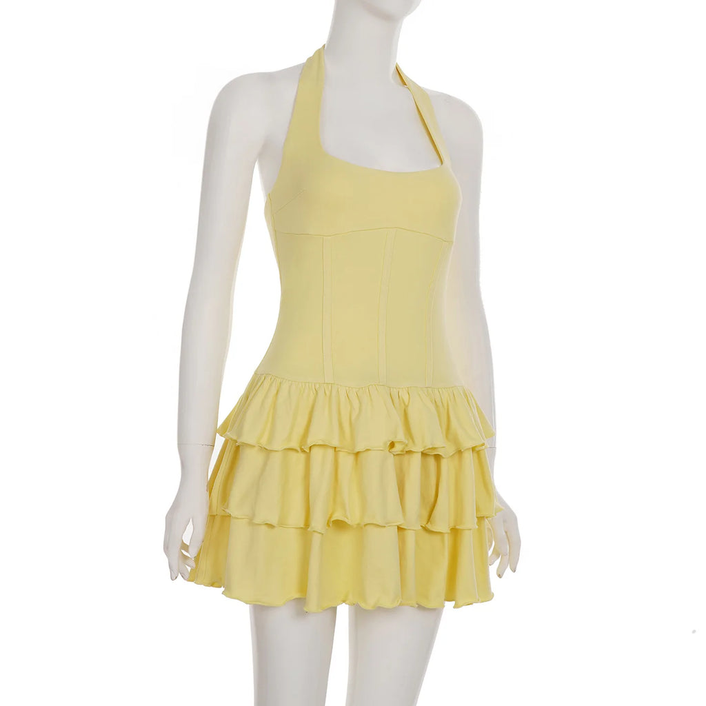 Isla Sunshine Ruffle Mini Dress