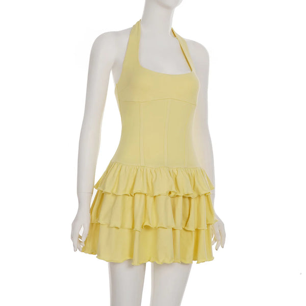 Isla Sunshine Ruffle Mini Dress