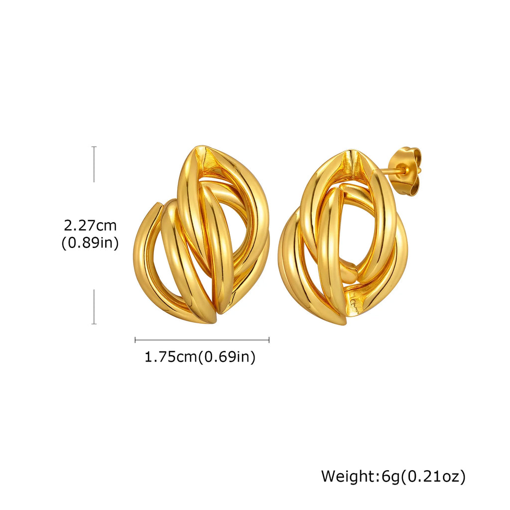 Sienna Stainless-Steel Zircon Earring Collection