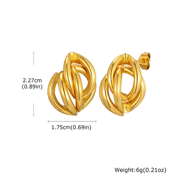 Sienna Stainless-Steel Zircon Earring Collection
