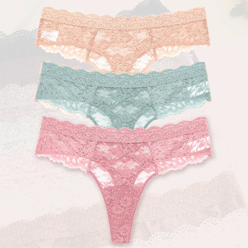 Flora Low-Rise Panty Pack Lingerie 3-piece