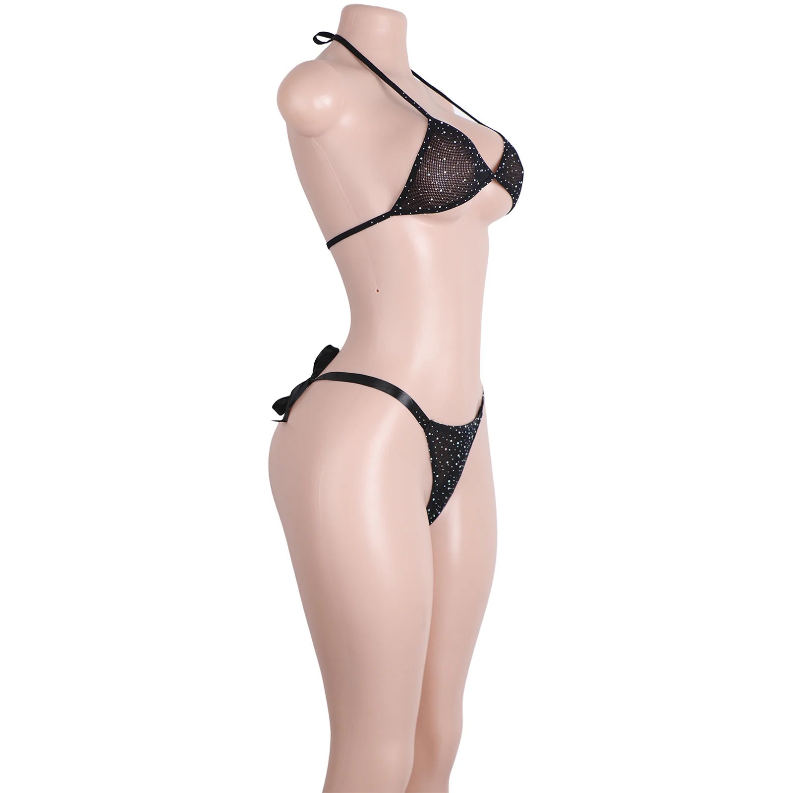 Diamanté Rhinestone Bra Bikini Two-piece