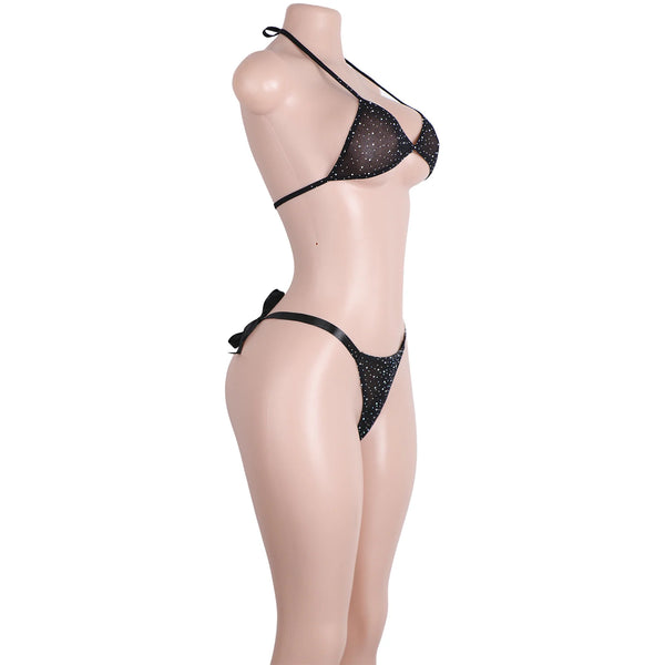 Diamanté Rhinestone Bra Bikini Two-piece