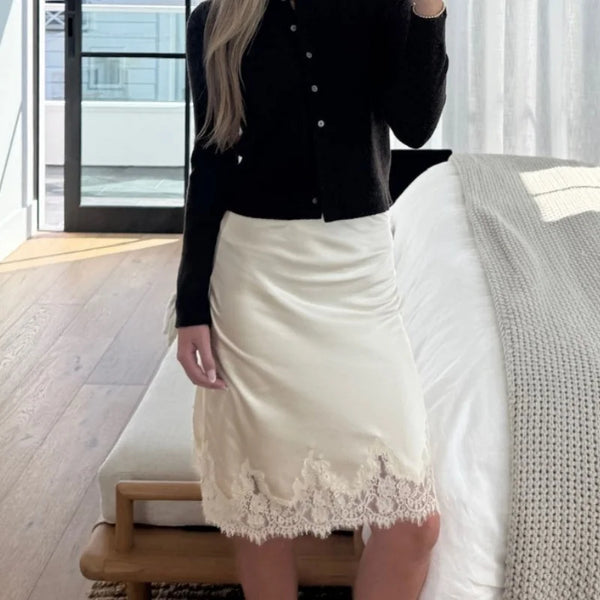 Fiora Bodycon Lace Midi Skirt One-piece