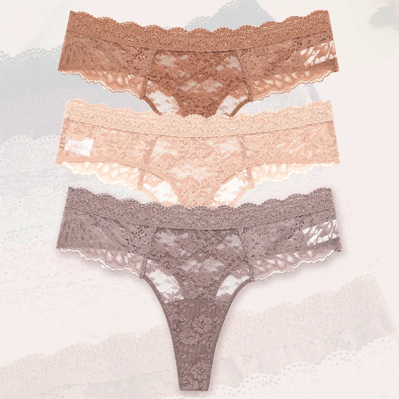 Flora Low-Rise Panty Pack Lingerie 3-piece