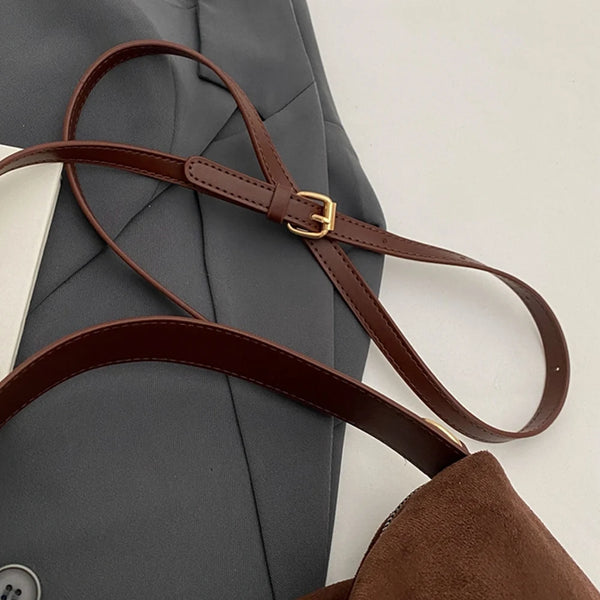 Moira Faux-Suede Boston Bag