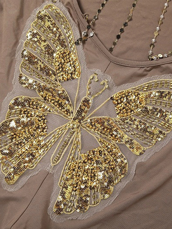 Saskia Sequin Backless Bodycon Playsuit One-piece