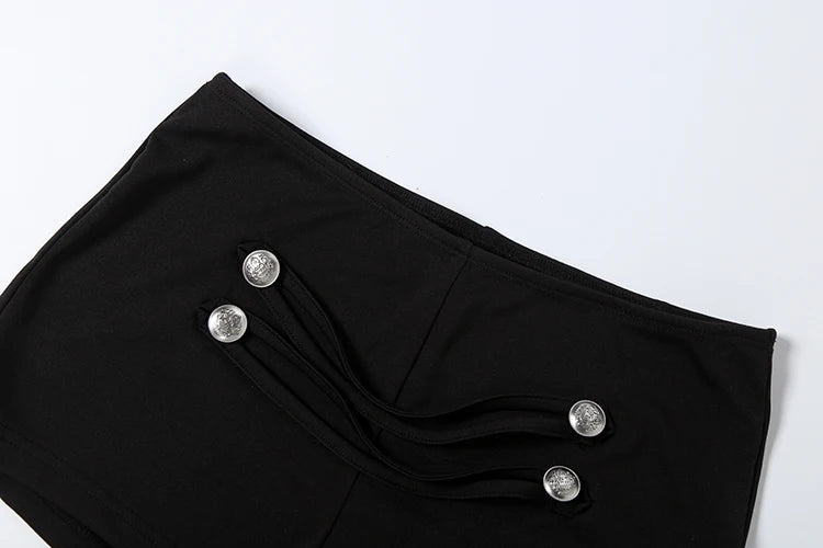 Rogue Buttoned Vest & Shorts Set Two-piece