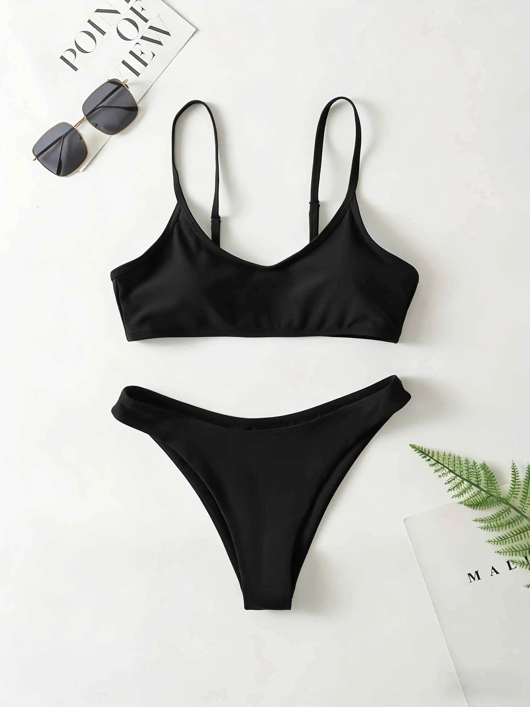 Lena Adjustable Solid Bikini Two-piece Main image