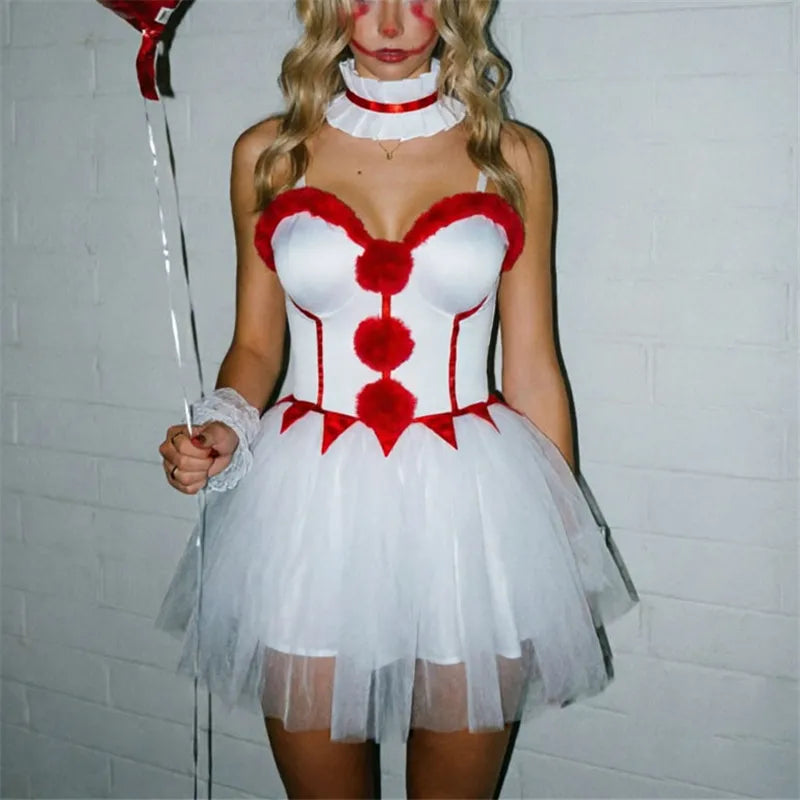 Pom-Pom Tulle Clown Mini Costume Set Main image