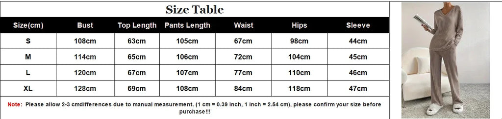 Cordula Ribbed Knit V-Neck Sweater & Wide-Leg Trousers Two-piece