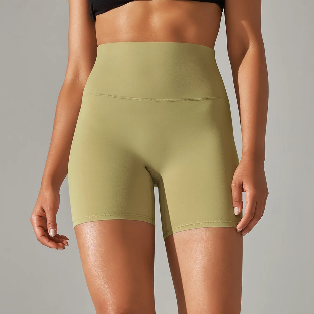 Ayla Seamless High-Waist Yoga Shorts One-piece