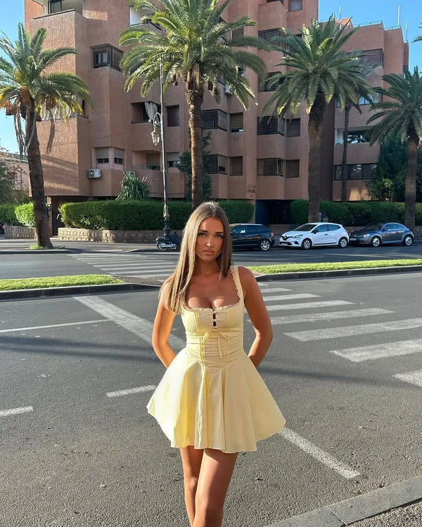 Maeve A-Line Lace Mini Dress