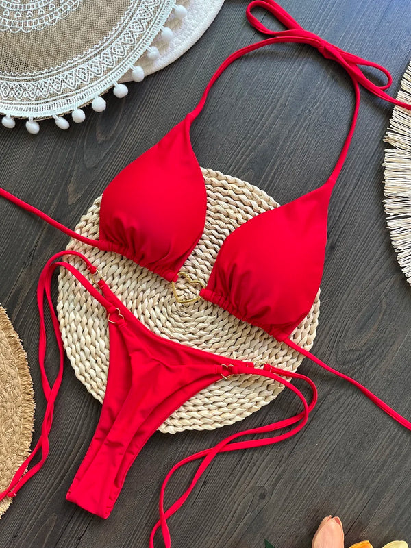 2026 Micro Bikinis Push Up Women Swimsuits Sexy Swimwear Brazilian Bikini Set Thong Biquini Print Swimsuit Summer Beachwear