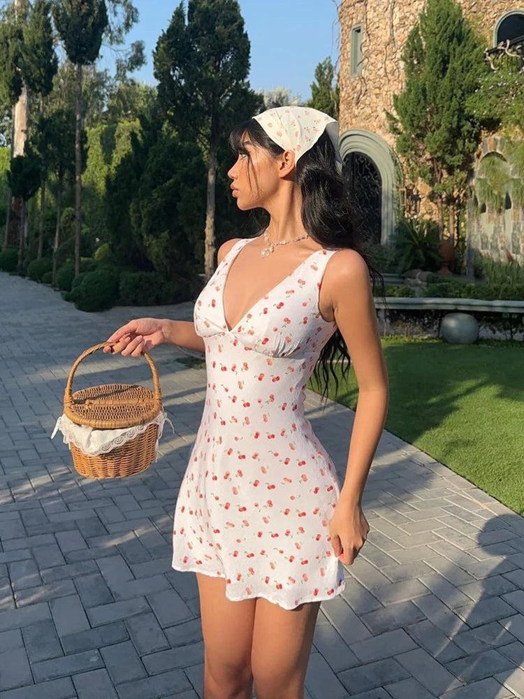Luna Sweet Cherry Picnic Mini Dress