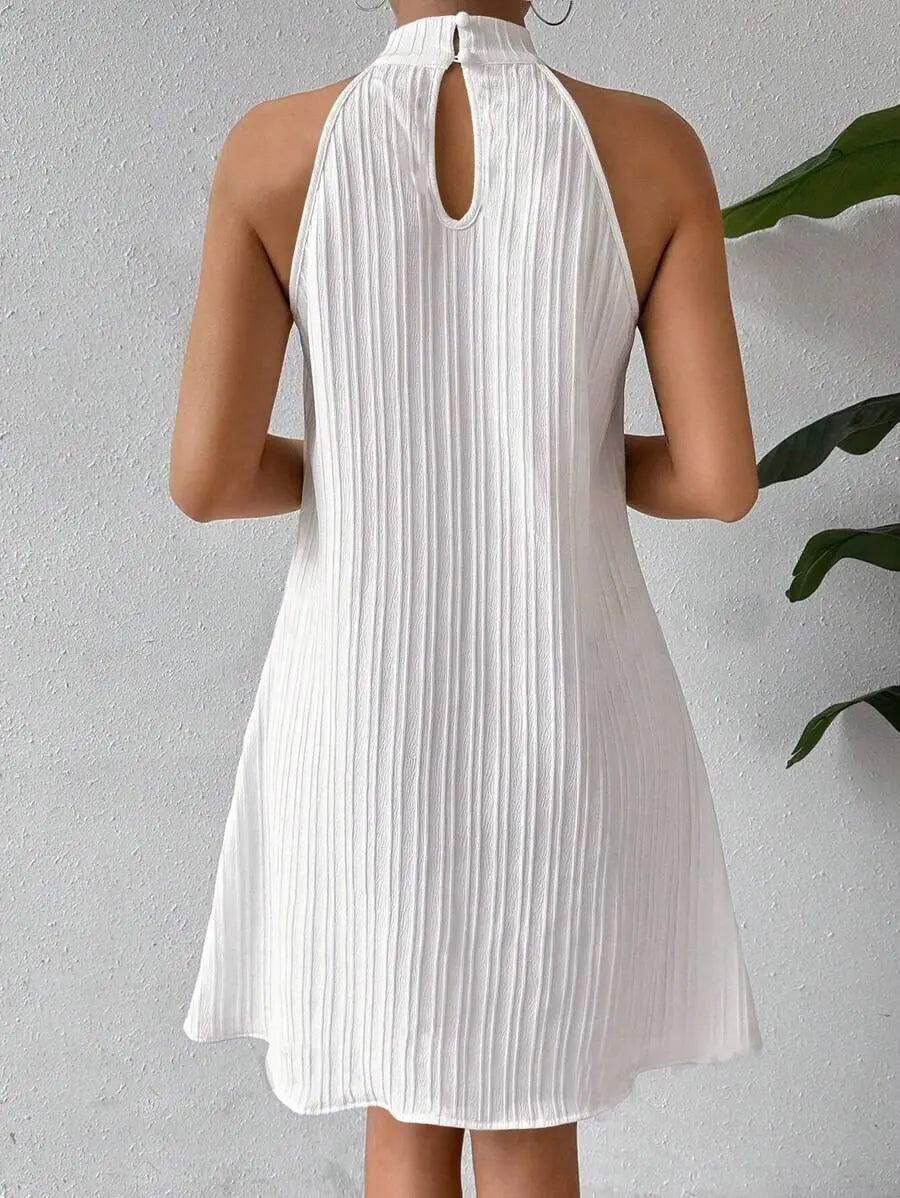 Valencia Draped Sleeveless Midi Dress