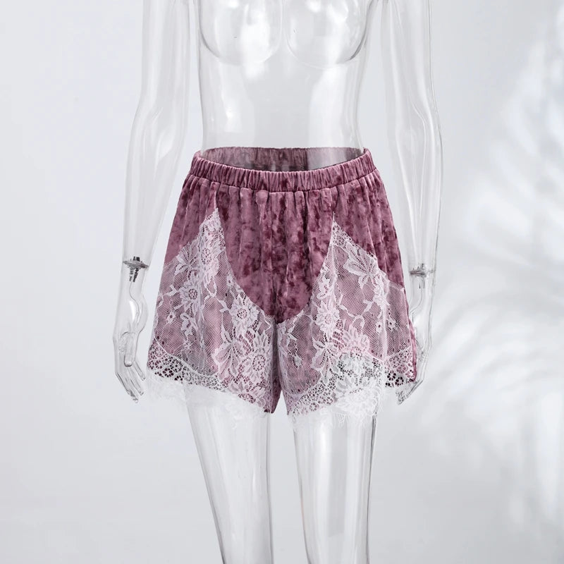 Style 84 Lace Shorts Apparel One-piece