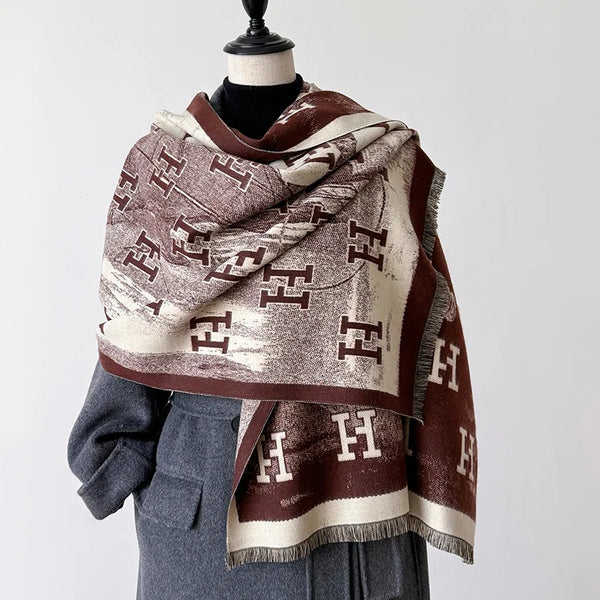 Ariella Printed Winter Shawl Scarf