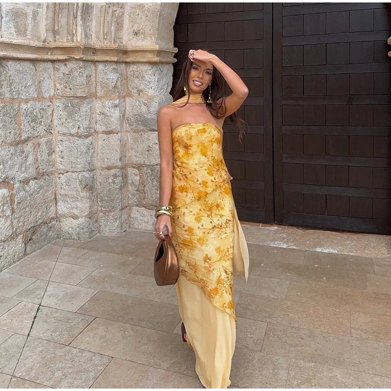 Serenade Tiered-Ruffle Maxi Dress