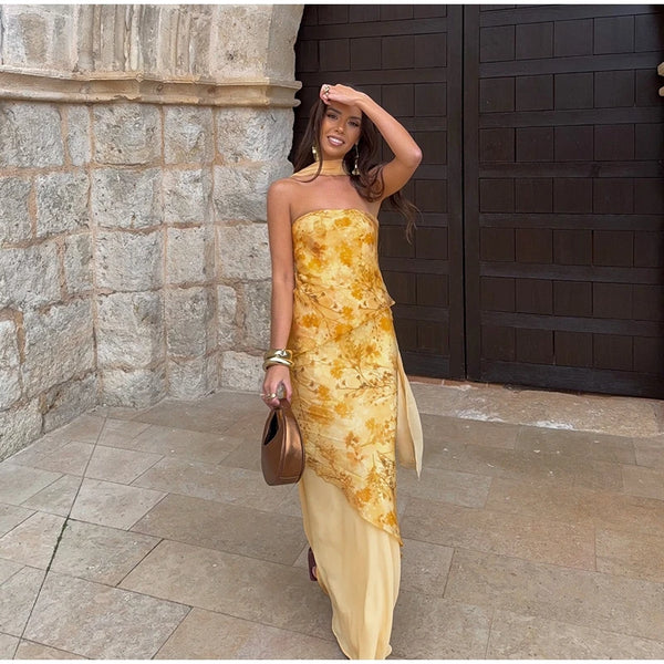 Serenade Tiered-Ruffle Maxi Dress