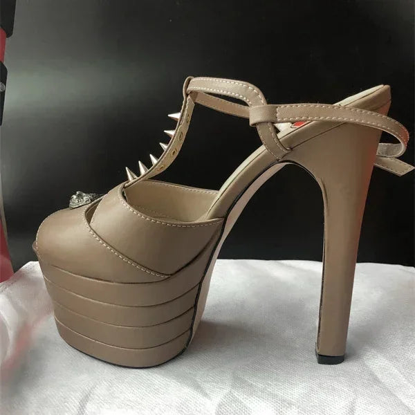 Amabel Transparent Rhinestone Stiletto Sandals