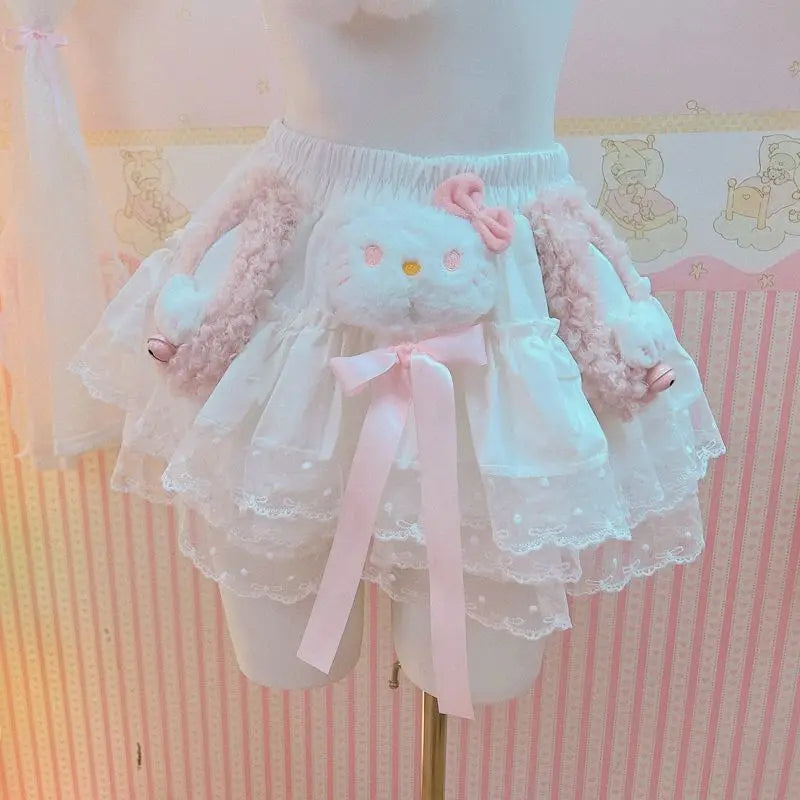 Kawaii Bow Lace Cosplay Two-piece
