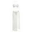Pearl White Halter Bikini & Maxi Cover-Up Set Three-piece
