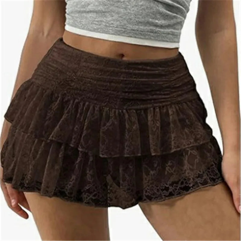 Fiora Tiered Ruffle Bloomer Mini Skirt One-piece