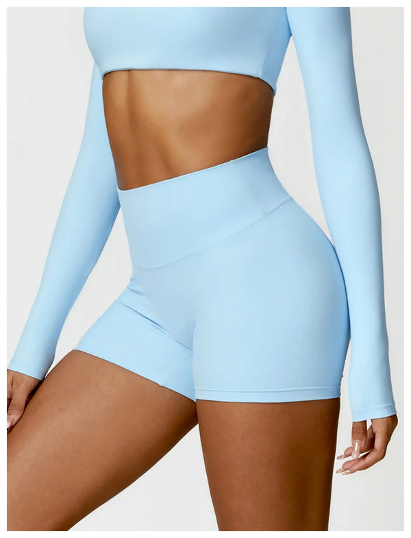 Kaia Quick-Dry High-Waist Yoga Shorts One-piece
