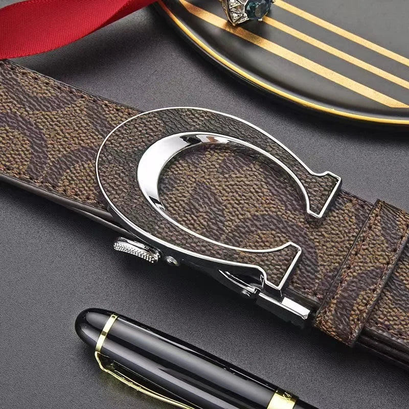 Orion Genuine Leather Automatic-Buckle Belt