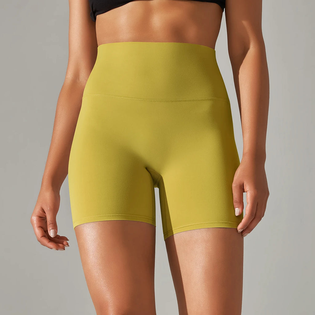 Ayla Seamless High-Waist Yoga Shorts One-piece