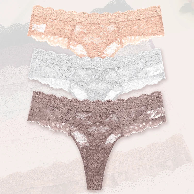 Flora Low-Rise Panty Pack Lingerie 3-piece