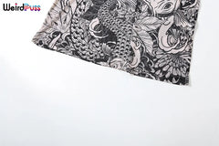 Jenny Midnight Dragon Long Sleeve Maxi Dress