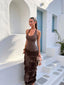 Maya Tassel Halter Maxi Dress