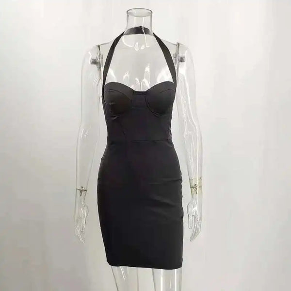 Aurelina Glitter Strapless Ruched Bodycon Mini Dress
