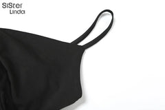 Scarlett Noir Sheer Wrap Maxi Dress