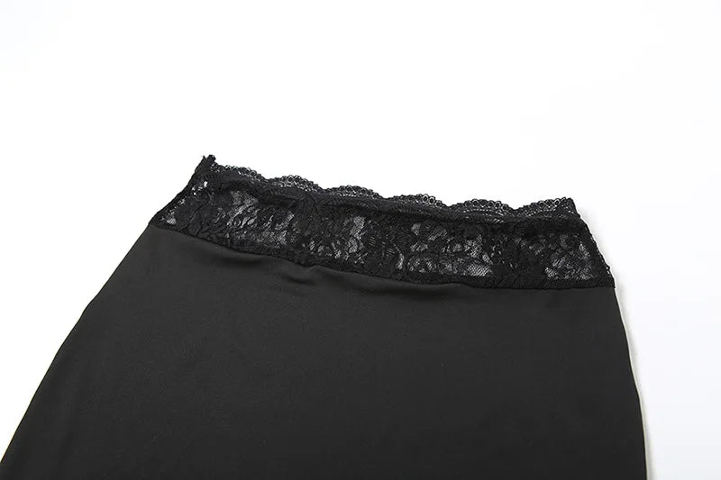 Carmella Lace Halter Maxi Skirt Set Two-piece
