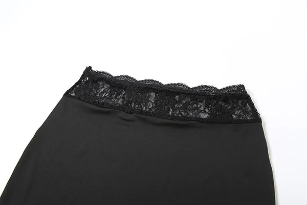 Carmella Lace Halter Maxi Skirt Set Two-piece