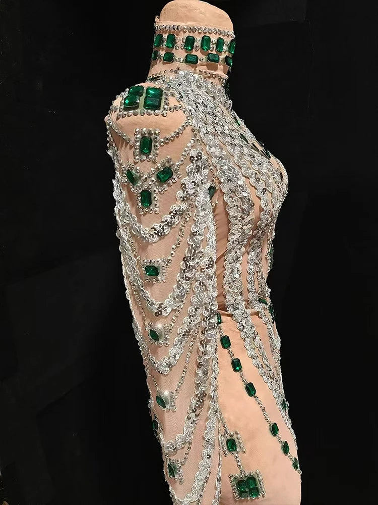 Celeste Rhinestone Strapless Wrap Mini Dress Secondary image