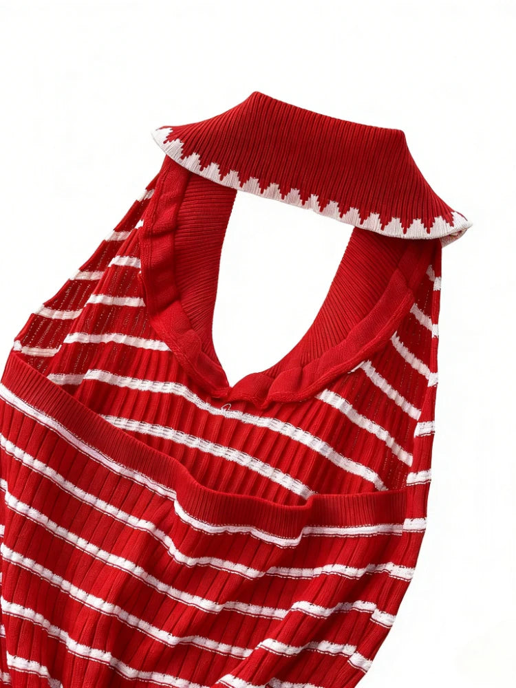 Amara Halter Knit Mini Dress