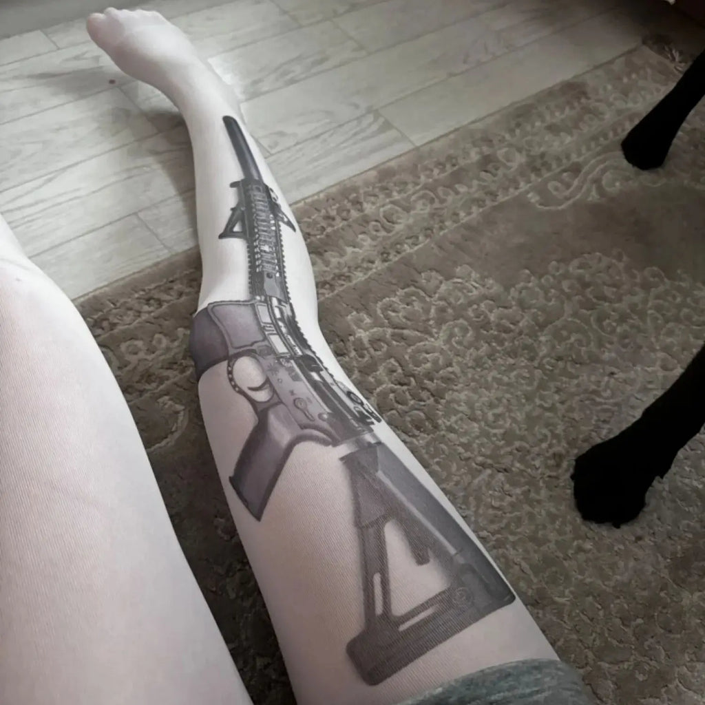 Trigger Graphic Sheer Pantyhose
