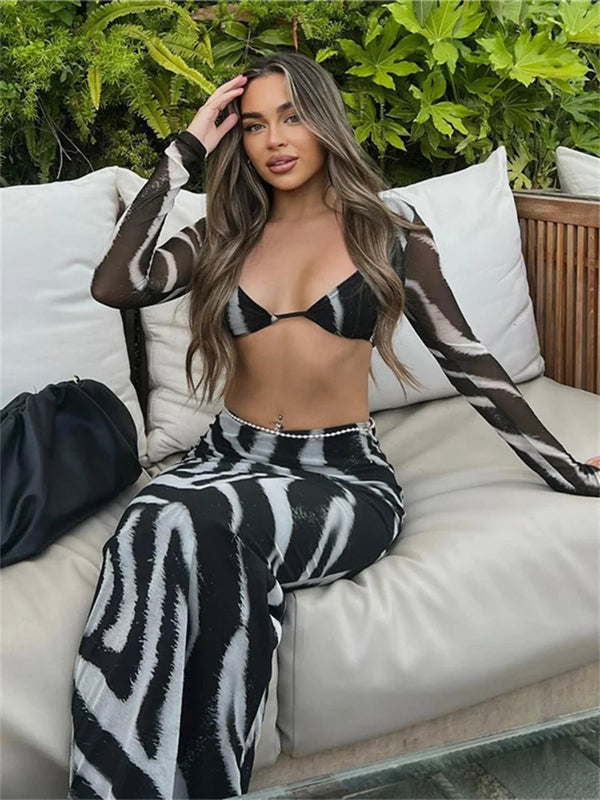 Isabeau Printed Maxi Skirt Set Two-piece