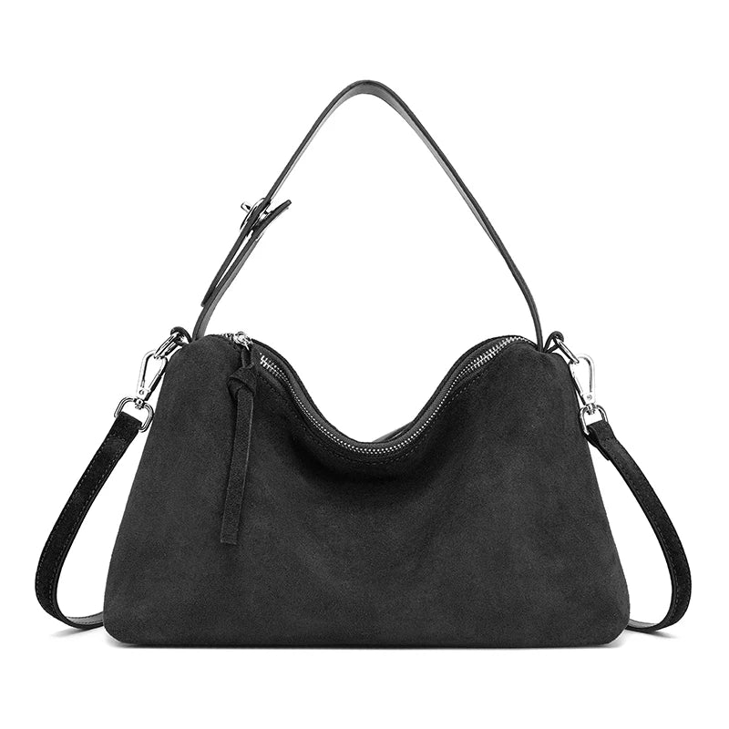 Blaire Matte Leather Boston Bag