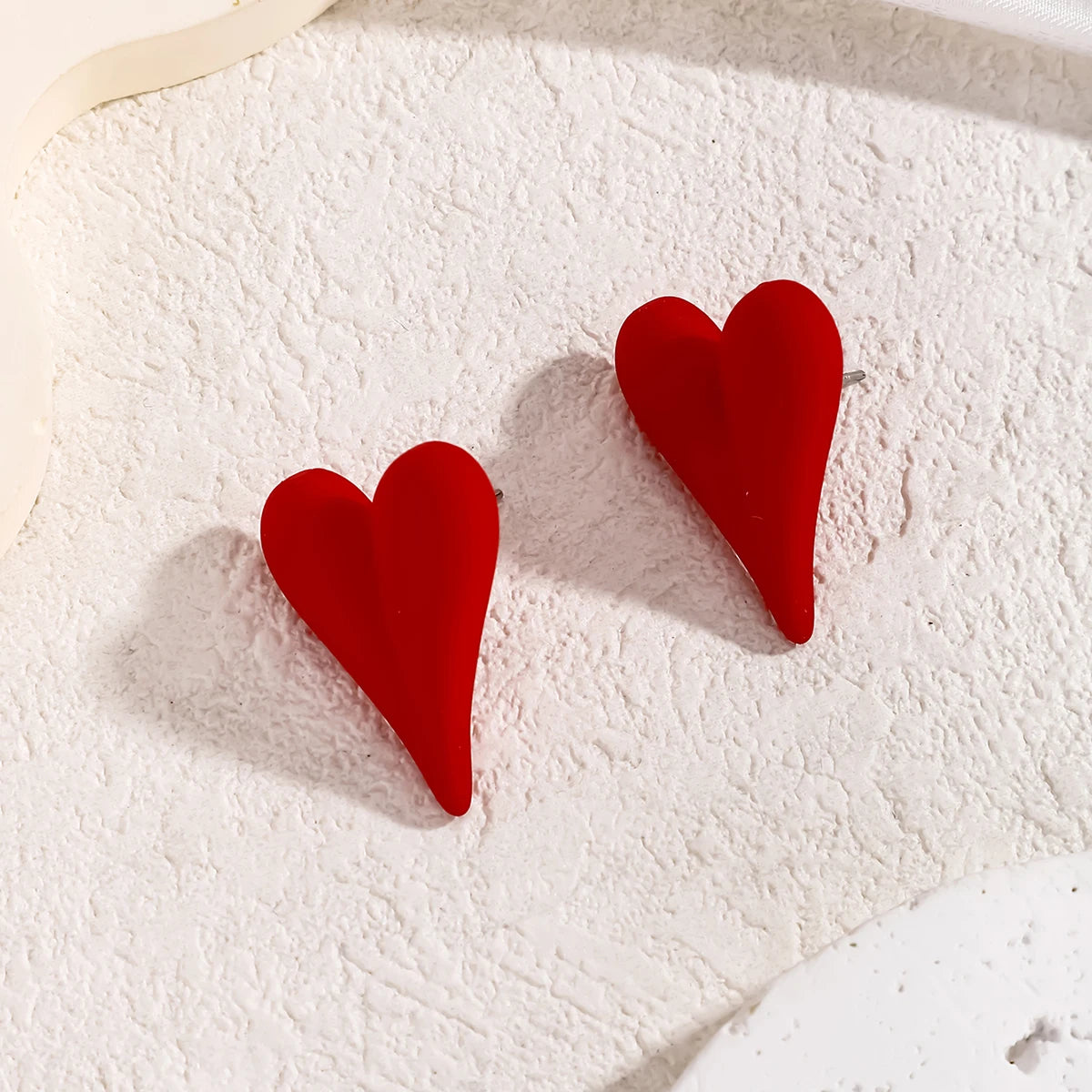 Amorette Heart Stud Earrings
