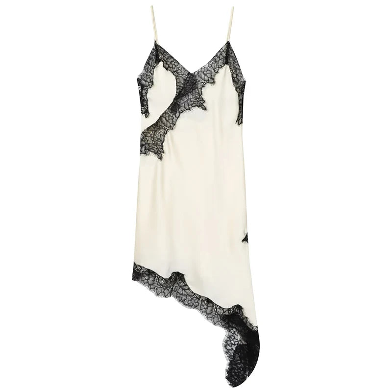 Valleria Multi-Style Asymmetrical Lace Mini Dress