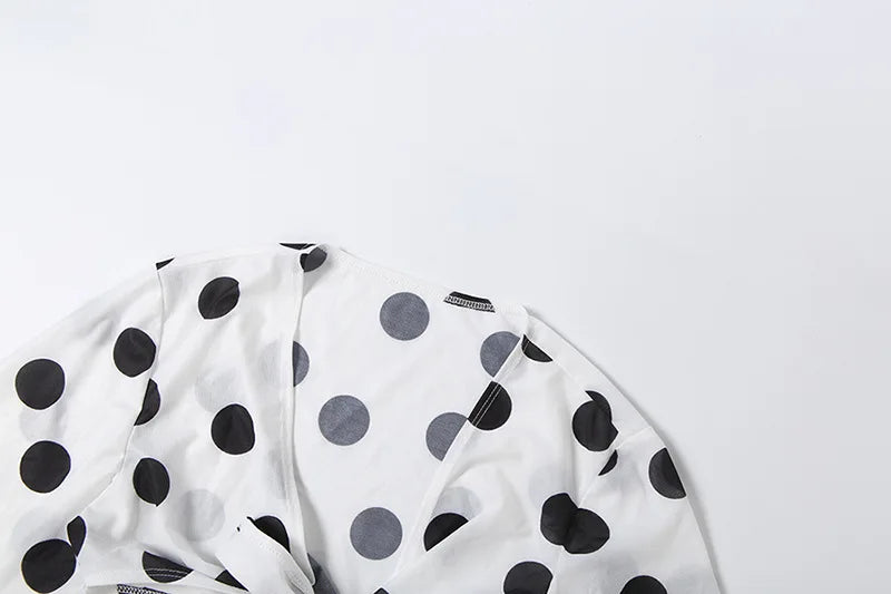 Colette Polka-Dot Bikini & Kimono Set Three-piece